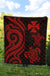 Wallis and Futuna Premium Quilt - Red Tentacle Turtle - Polynesian Pride