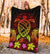 Hawaii Turtle Polynesian Red Premium Blanket - Kuly Style - Polynesian Pride