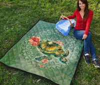 Circle Turtle Premium Quilt - Polynesian Pride