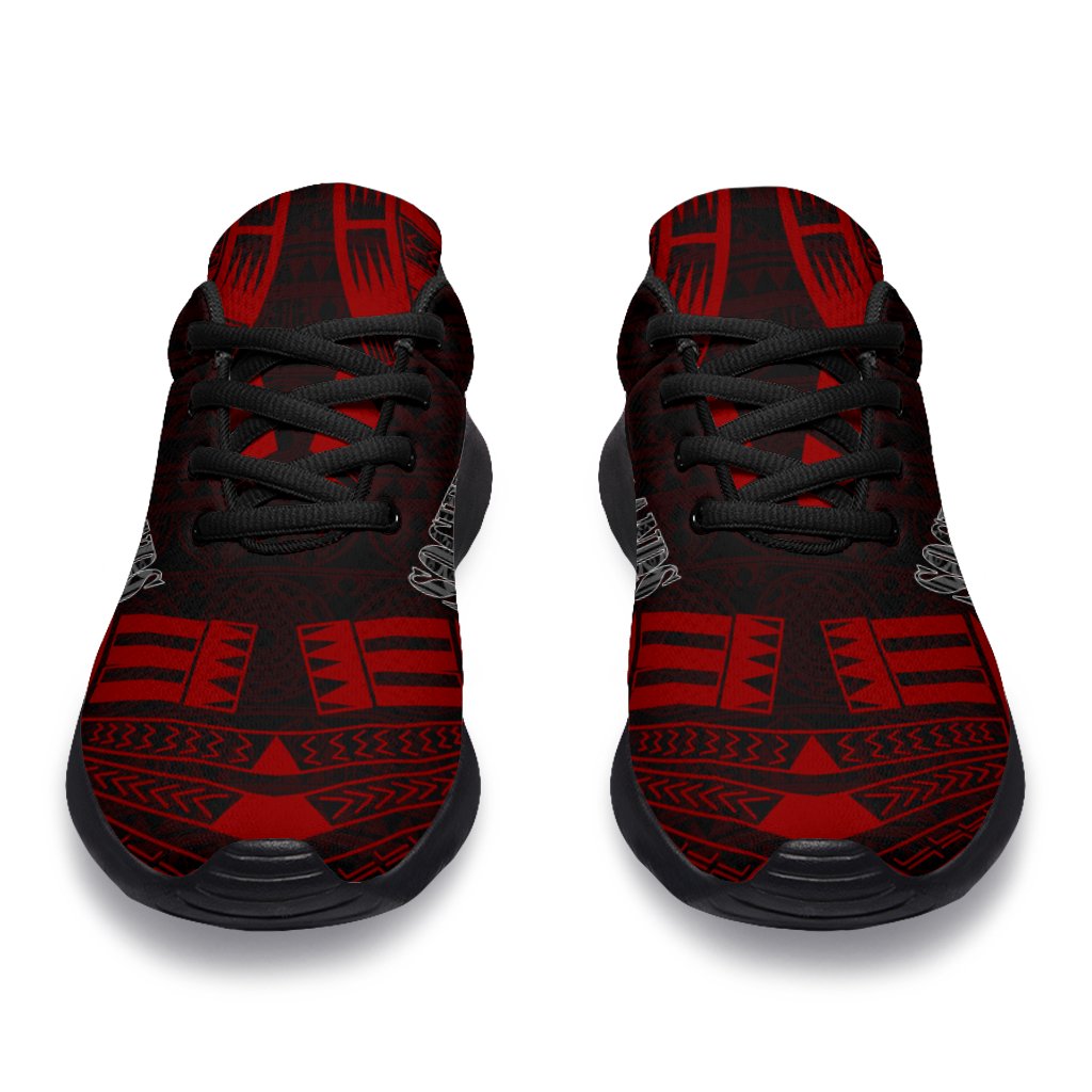 Society Islands Sport Sneakers - Polynesian Tattoo Red - Polynesian Pride