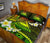 American Samoa Quilt Bed Set - Seal Of American Samoa With Plumeria Flowers - Polynesian Pride