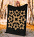 Hawaiian Premium Blanket Royal Pattern - Black And Gold - A1 Style - Polynesian Pride