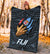 Fiji Premium Blanket - Fiji In Me (Blue) - Polynesian Pride