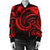 New Zealand Maori Mangopare Women Bomber Jacket Polynesian - Red - Polynesian Pride