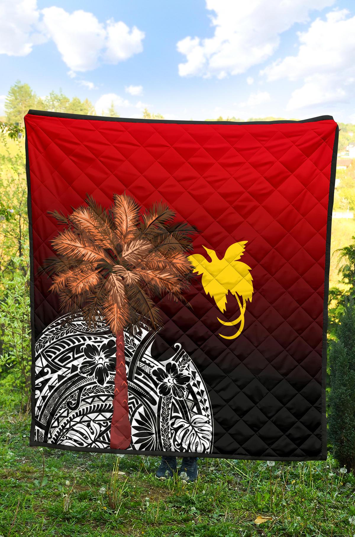 Papua New Guinea Premium Quilt - Polynesian Palm Tree - Polynesian Pride