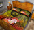 Polynesian Hawaii Quilt Bed Set - Humpback Whale with Tropical Flowers (Yellow) - Polynesian Pride