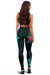 Hawaii Hibiscus Polynesian Kakau Turquoise Legging - Dry Style - AH - Polynesian Pride