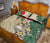 Kiribati Polynesian Quilt Bed Set - Hibiscus Turtle Tattoo Beige - Polynesian Pride