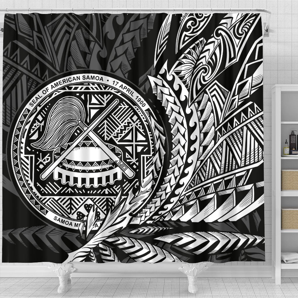American Samoa Shower Curtains - Wings Style - Polynesian Pride