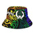 Pohnpei Bucket Hat - Rainbow Polynesian Pattern - Polynesian Pride