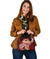 Tonga Shoulder Handbag - Tonga Coat Of Arms With Polynesian Patterns - Polynesian Pride