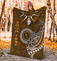 Chuuk Custom Personalised Premium Blankets - Polynesian Boar Tusk - Polynesian Pride