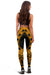 Tuvalu Women Leggings Polynesian Pattern Gold - Polynesian Pride