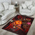 American Samoa Polynesian Personalised Area Rug - Legend of American Samoa (Red) - Polynesian Pride