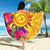 Polynesian Beach Blankets - Vanuatu Symbols With Hibiscus - Polynesian Pride