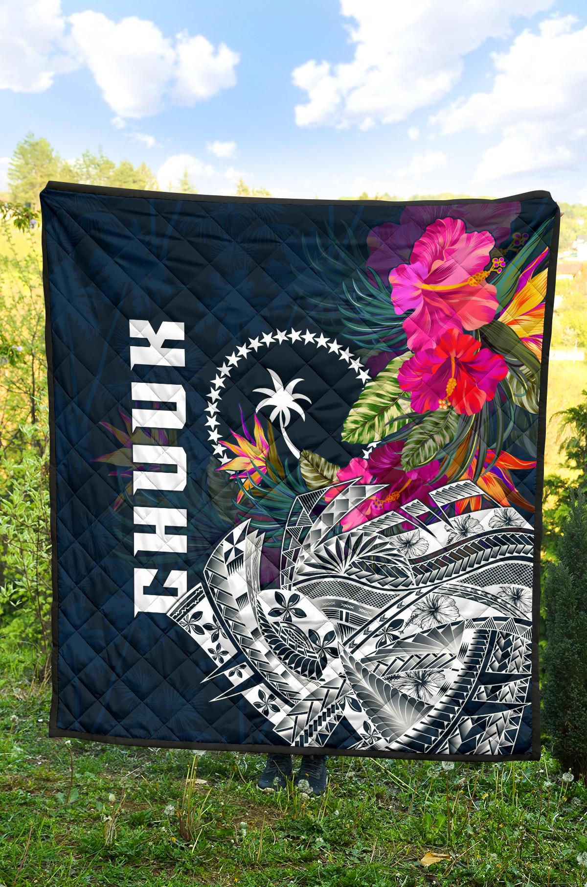 Chuuk Premium Quilt - Chuuk Summer Vibes - Polynesian Pride