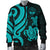 Marshall Islands Men's Bomber Jacket - Tentacle Turtle Turquoise - Polynesian Pride