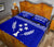 Kosrae Micronesia Quilt Bed Set - Kosrae Flag Blue Version - Polynesian Pride