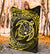 Hawaiian Turtle Polynesian Yellow Premium Blanket - Polynesian Pride