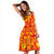 Hawaiian Women's Dress - Hibiscus Tropical Leaves Yellow - Polynesian Pride