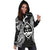 Guam Polynesian Hoodie Dress Map Black - Polynesian Pride