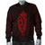 Hawaii Kakau Makau Fish Hook Kanaka Map Men's Bomber Jacket Polynesian - Red - Polynesian Pride