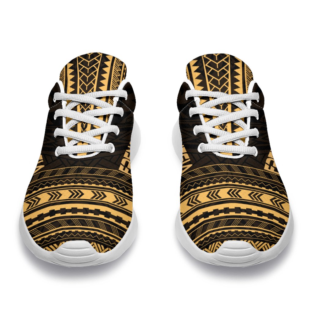 French Polynesia Sporty Sneakers - Polynesian Chief Gold Version - Polynesian Pride