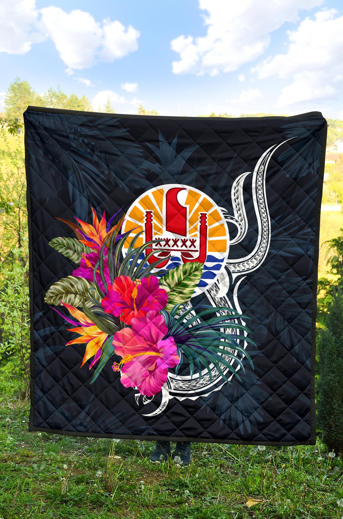 Tahiti Polynesian Premium Quilt - Tropical Flower - Polynesian Pride