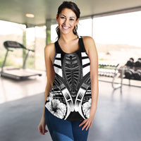 Polyneisan Tattoo Women Racerback Tank Hibiscus K9 - Polynesian Pride