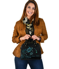 Personalized - Hawaii Turtle Ohana Paua Shell Shoulder Handbag - Polynesian Pride