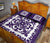 Hawaii Quilt Bed Set Royal Pattern - Purple And White - Polynesian Pride