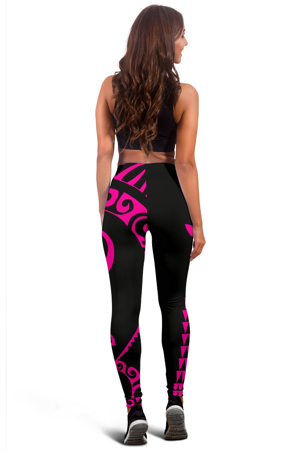 Kanaka Pink Polynesian Women's Leggings - Polynesian Pride