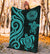 American Samoa Premium Blanket - Reggae Tentacle Turtle - Polynesian Pride