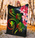 Hawaii Turtle Polynesian Tropical Premium Blanket - Cora Style Reggae - Polynesian Pride