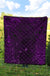 New Zealand Premium Quilt, Maori Gods Tumatauenga (God Of War) - Purple - Polynesian Pride