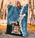 Fiji Polynesian Custom Personalised Premium Blanket - Tribal Wave Tattoo Flag Style - Polynesian Pride