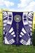 American Samoa Premium Quilt - American Samoa Seal Polynesian White Tattoo (BLue) - Polynesian Pride