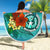 Northern Mariana Islands Beach Blanket - Tropical Flowers Style - Polynesian Pride