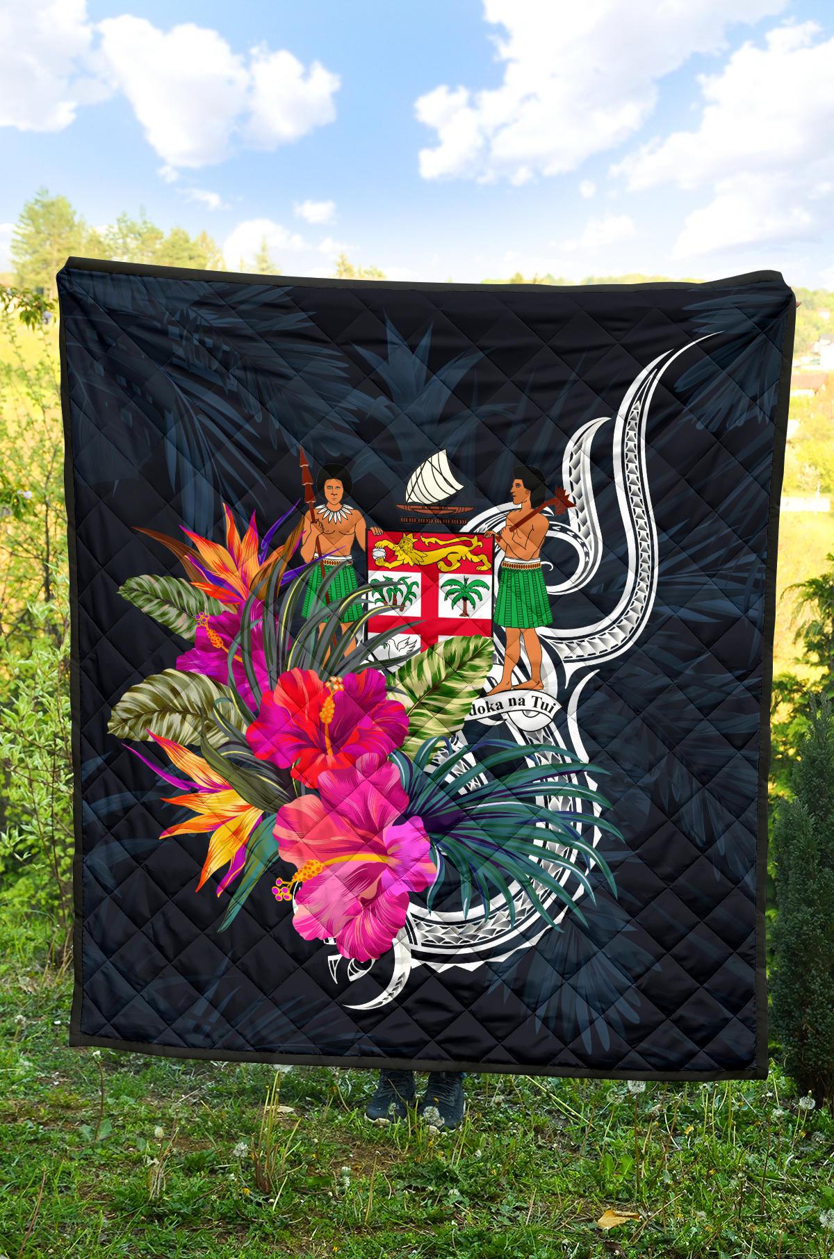 Fiji Polynesian Premium Quilt - Tropical Flower - Polynesian Pride