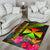 Wallis and Futuna Polynesian Area Rug - Hibiscus and Banana Leaves - Polynesian Pride