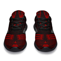 New Caledonia Sport Sneakers - Polynesian Tattoo Red - Polynesian Pride