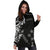 Kosrae Women's Hoodie Dress - Micronesian Pattern Flash Black - Polynesian Pride