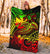 Polynesian Wallis and Futuna Premium Blanket - Reggae Shark Polynesian Tattoo - Polynesian Pride