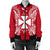 Wallis And Futuna Polynesian Men's Bomber Jacket Map Red White - Polynesian Pride