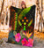 Kosrae Polynesian Personalised Premium Blanket - Hibiscus and Banana Leaves - Polynesian Pride