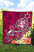 Tonga Premium Quilt - Turtle Plumeria (Pink) - Polynesian Pride