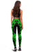 Kosrae Women Leggings Polynesian Pattern Green - Polynesian Pride