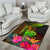 New Caledonia Polynesian Personalised Area Rug - Hibiscus and Banana Leaves - Polynesian Pride