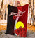 Palau Polynesian Custom Personalised Premium Blanket - Coat Of Arm With Hibiscus - Polynesian Pride