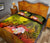 CNMI Quilt Bed Set - Humpback Whale with Tropical Flowers (Yellow) - Polynesian Pride